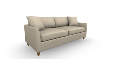 Contemporary Full Memory Foam Stationary Sofa Sleeper with (2) Pillows
