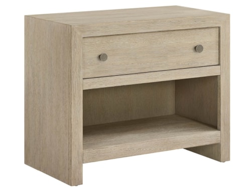 Coastal 1-Drawer Nightstand with USB/USB-C Ports