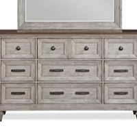 Transitional 9-Drawer Dresser with Jewelry Tray