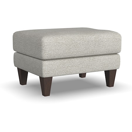 Mid-Century Modern Ottoman with Tapered Legs