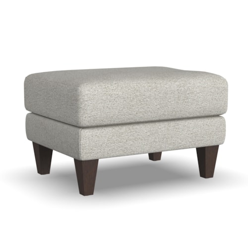 Mid-Century Modern Ottoman with Tapered Legs