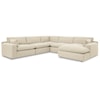 Benchcraft Elyza 5-Piece Modular Sectional with Chaise