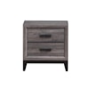 Global Furniture Kate 2-Drawer Nightstand