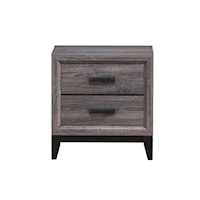 Contemporary Farmhouse 2-Drawer Nightstand