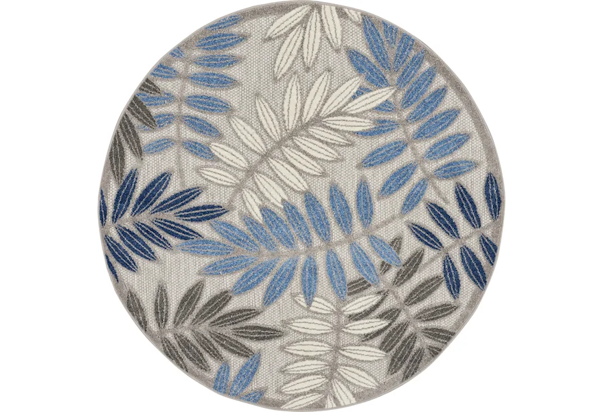 Aloha 5'3" Round  Rug by Nourison at Home Collections Furniture