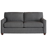 Casual 2-Cushion Sofa with Track Arms