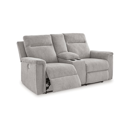 DBL REC PWR Loveseat w/Console