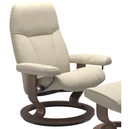 Medium Reclining Chair with Classic Base