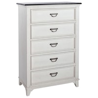 Cottage Kid's 5-Drawer Chest Felt-Lined Drawers