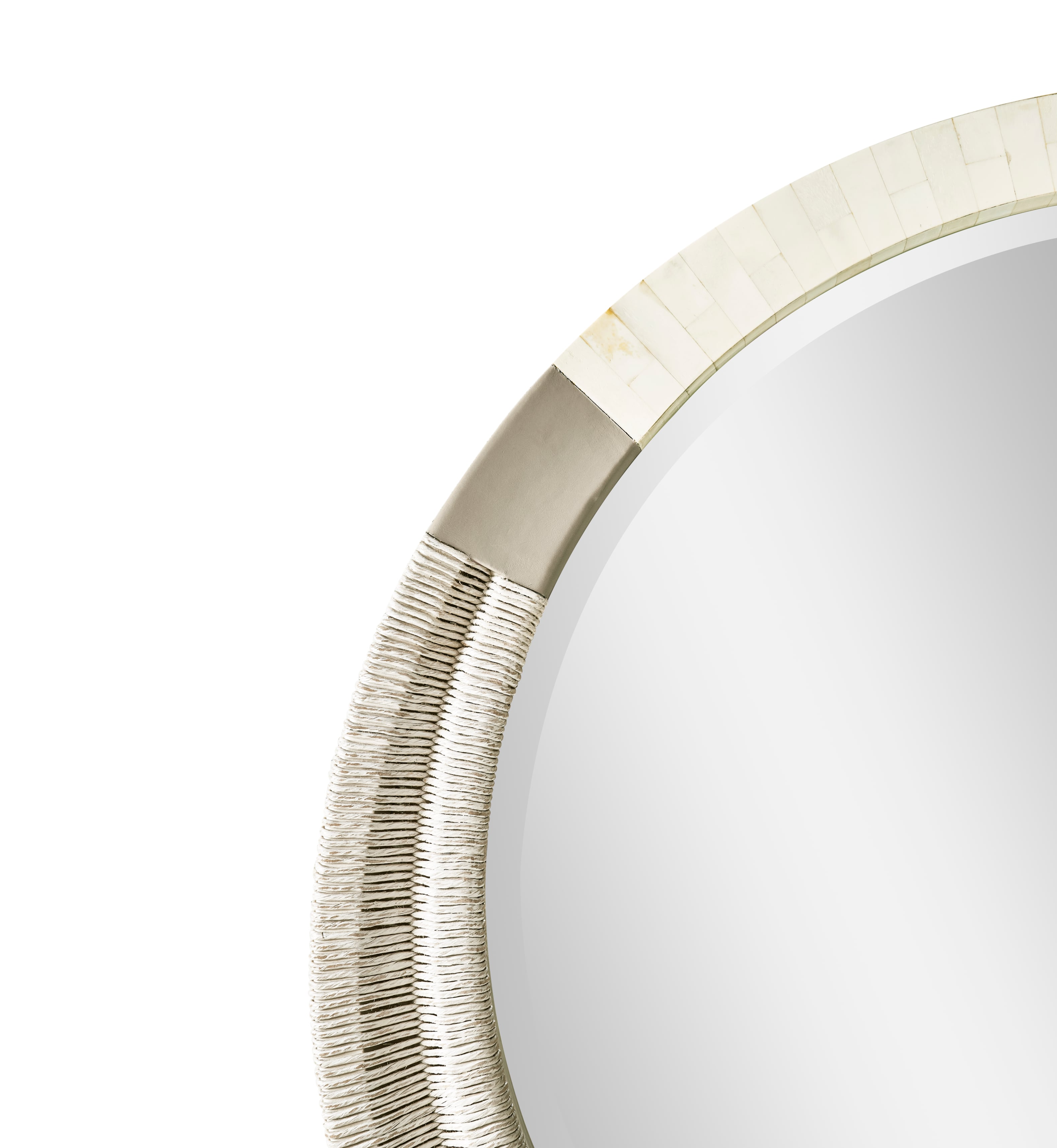 Jonathan Charles Water Gyre Round Multimedia Mirror