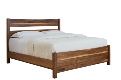 King Plank Bed with Low Footboard
