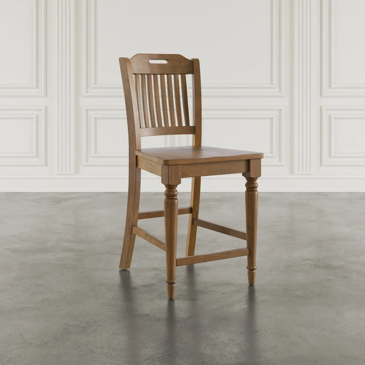 Slat Back Counter Chair