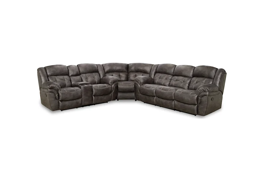 129 Super-Wedge Sectional by HomeStretch at Lindy's Furniture Company