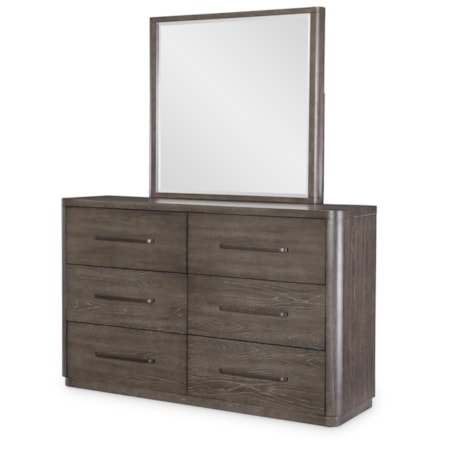 6-Drawer Dresser and Mirror