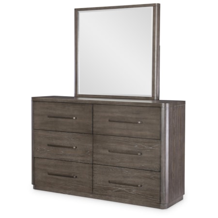 6-Drawer Dresser and Mirror