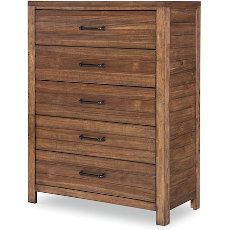 Casual Contemporary 5-Drawer Chest