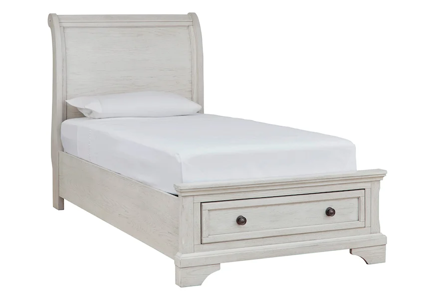 Robbinsdale Twin Sleigh Bed with Storage by Signature Design by Ashley at Sparks HomeStore