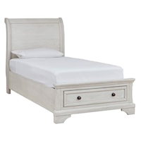 Twin Sleigh Bed with Storage