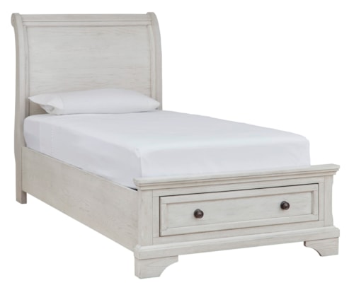 Twin Sleigh Storage Bed