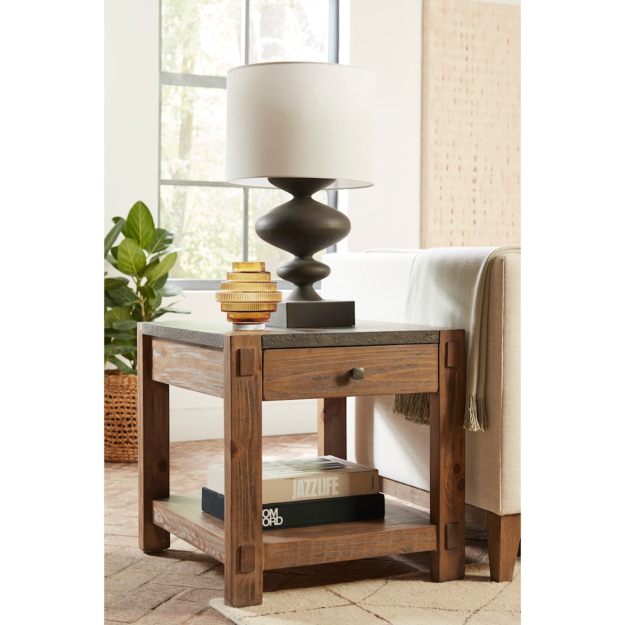 Aspenhome Harlow 1-Drawer End Table