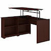 Bush Cabot 52W Sit to Stand Bookcase Corner Desk