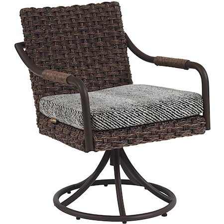 Outdoor Swivel Rocker Dining Chair