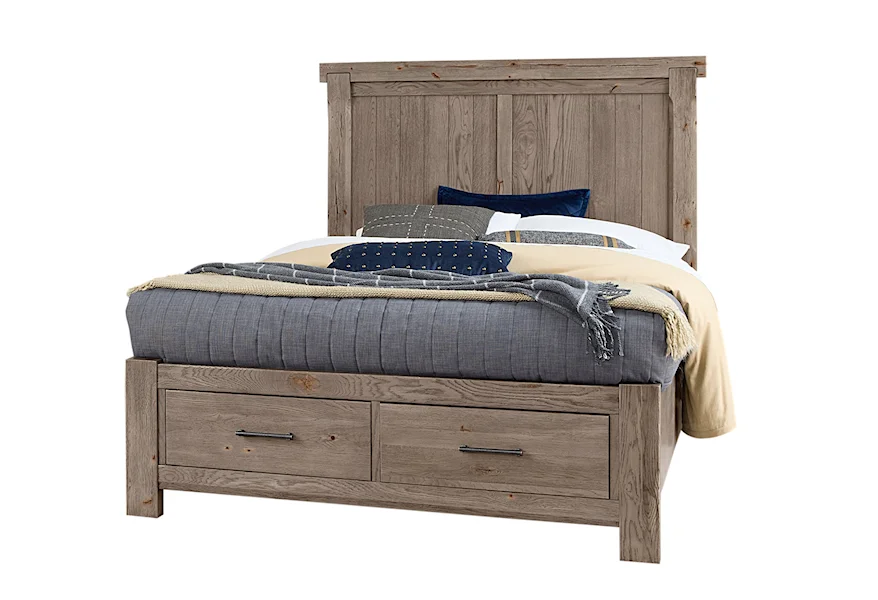 Yellowstone Queen Dovetail Storage Bed by Vaughan Bassett at Zak's Home