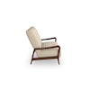 Bravo Furniture Emorie Accent Chair with Wood Arms and Channel Back