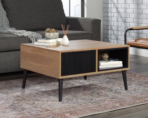 Mid-Century Modern Lift-Top Coffee Table with