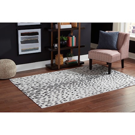 Samya Black/White Indoor/Outdoor Medium Rug