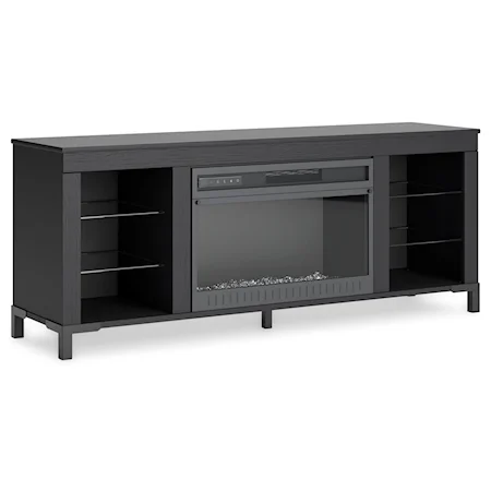 60" TV Stand With Electric Fireplace