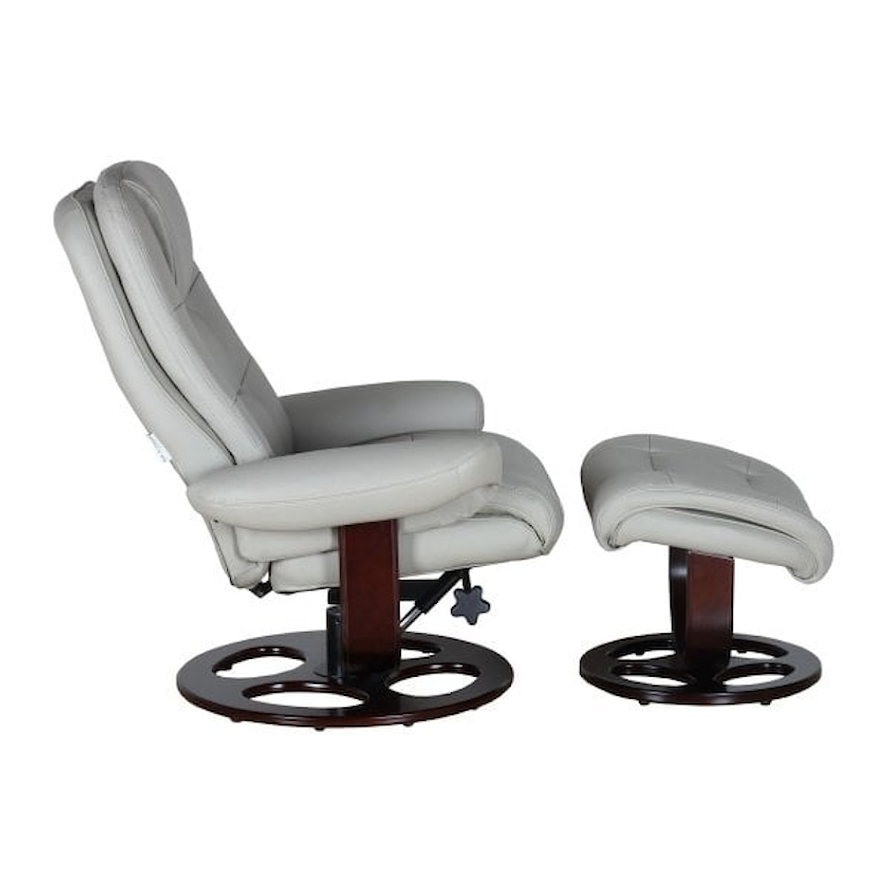 Barcalounger Jacque Swivel Recliner and Ottoman