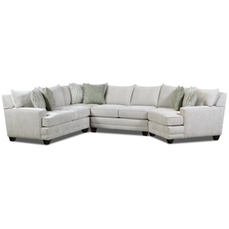 5-Seat Sectional Sofa with Cuddler