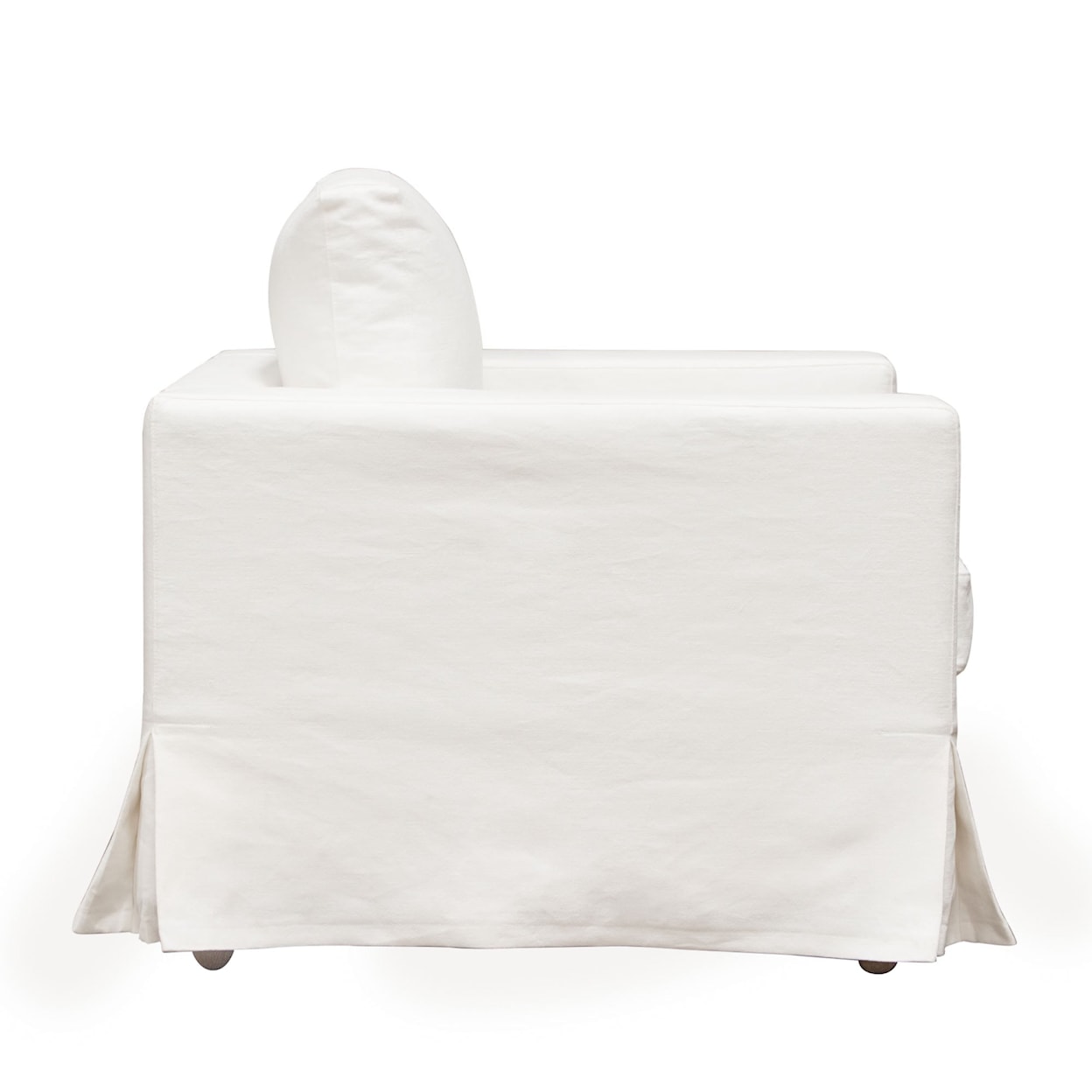 Diamond Sofa Furniture Savannah Slip-Cover Chair In White Natural Linen