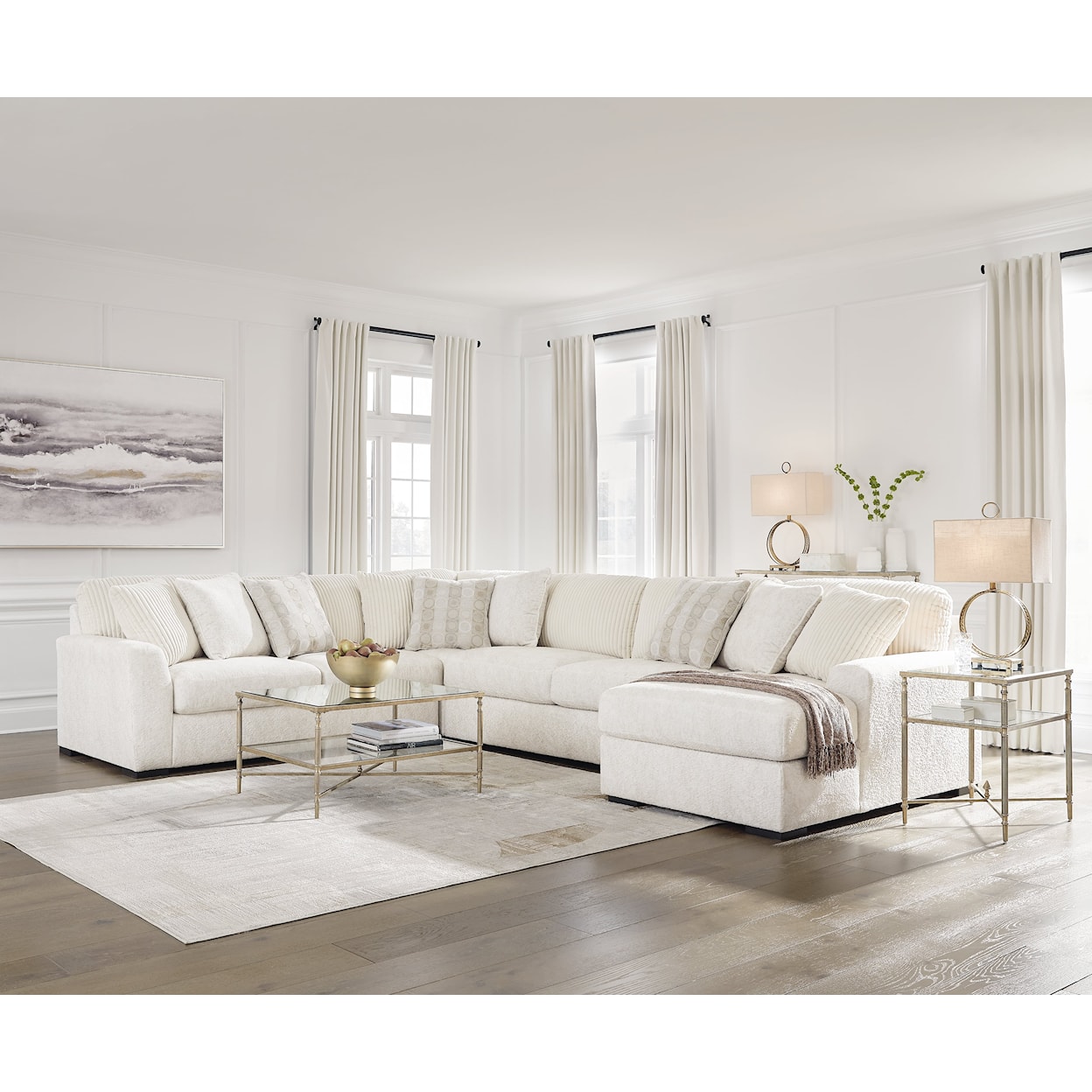 Ashley Furniture Signature Design Chessington 4-Piece Sectional With Chaise