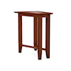 Durham Solid Accents Eclectic Wedge Table