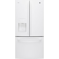 Profile 23.5 Cu. Ft. Energy Star French Door Refrigerator with Space Saving Icemaker White - PFE24HGLKWW