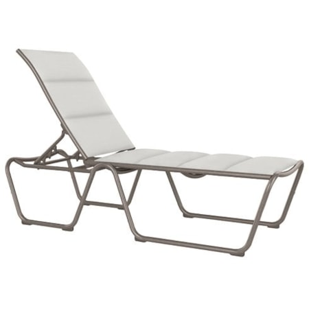 Millennia Padded Sling Armless Chaise Lounge