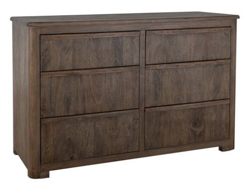Modern Rustic 6-Drawer Dresser