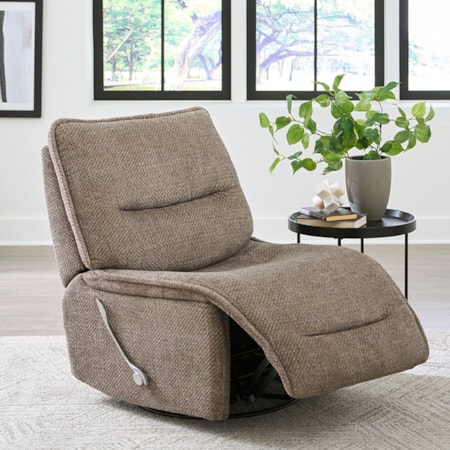 Armless Swivel Glider Recliner