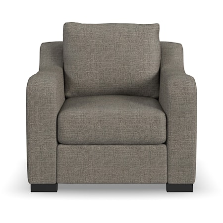 Casual Chair with Sloped Arms