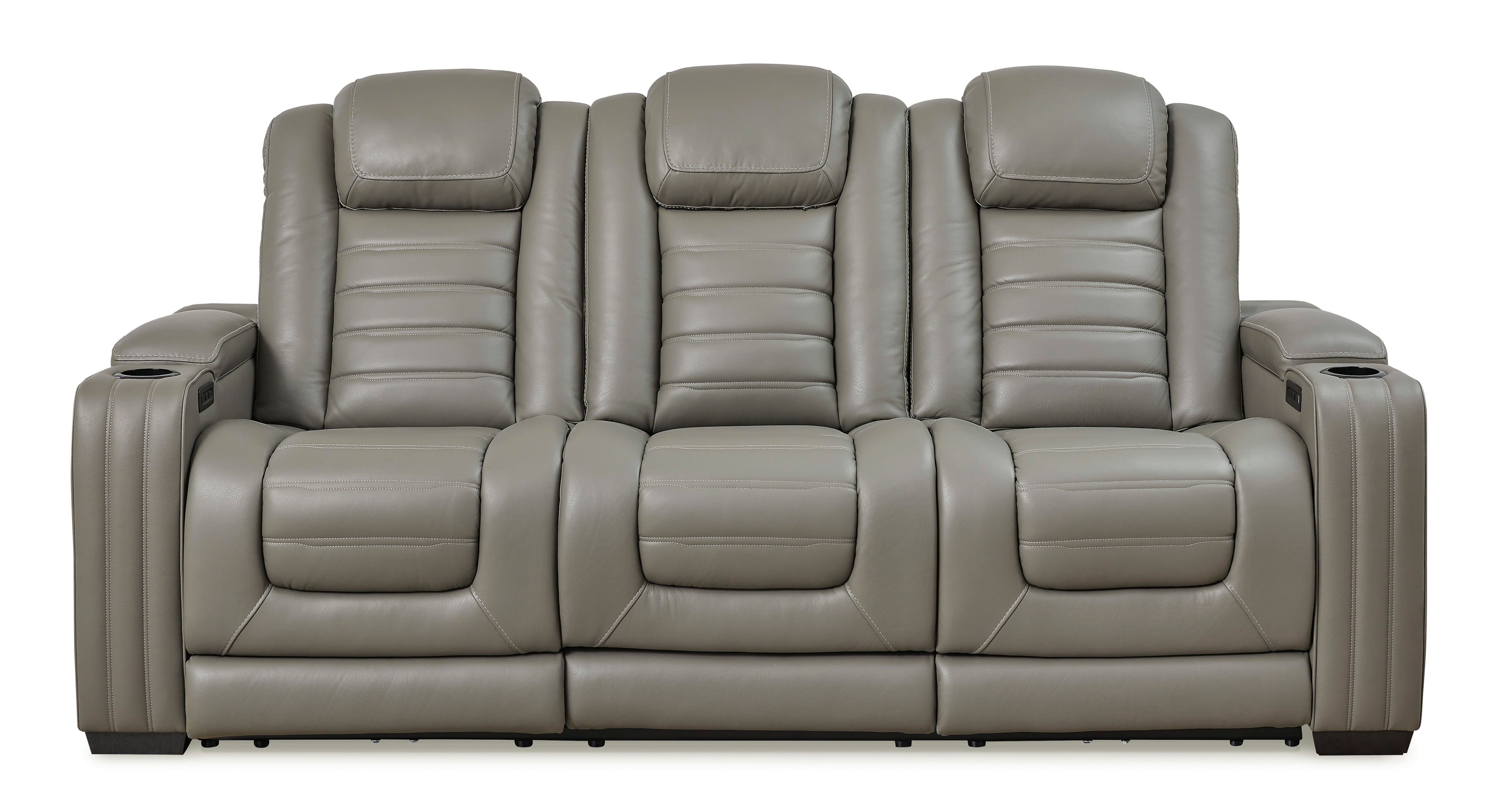 Leather recliner best sale sofa with massage