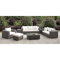 3 Pc Set + Ottoman + Coffee Table + 2 End Tables