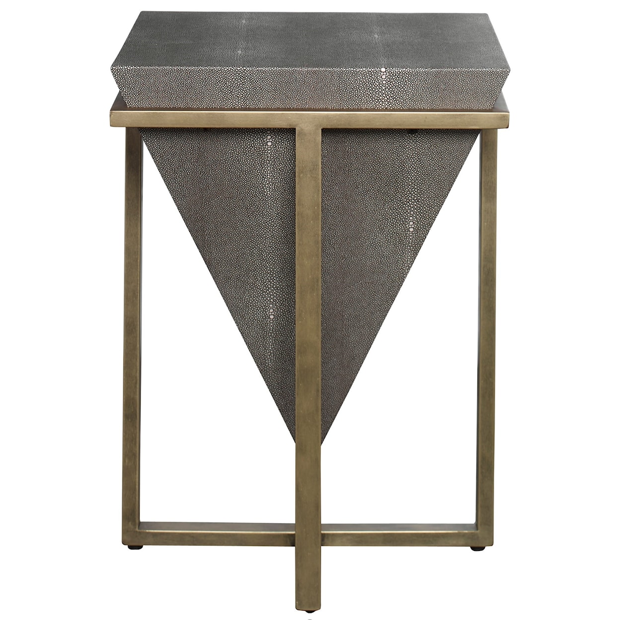 Uttermost Accent Furniture - Occasional Tables Bertrand Shagreen Accent Table