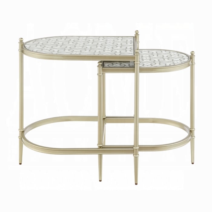 Acme Furniture Zaba Oval Nesting Table