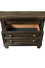 Elements International McCoy Traditional 5-Drawer Chest with Dental Molding