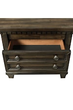 Elements International McCoy Cottage 8-Drawer Bedroom Chest with Dental Molding