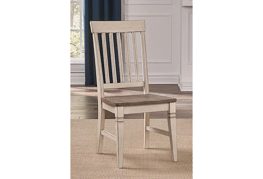 Beacon Slatback Side Chair by AAmerica at Dinette Depot