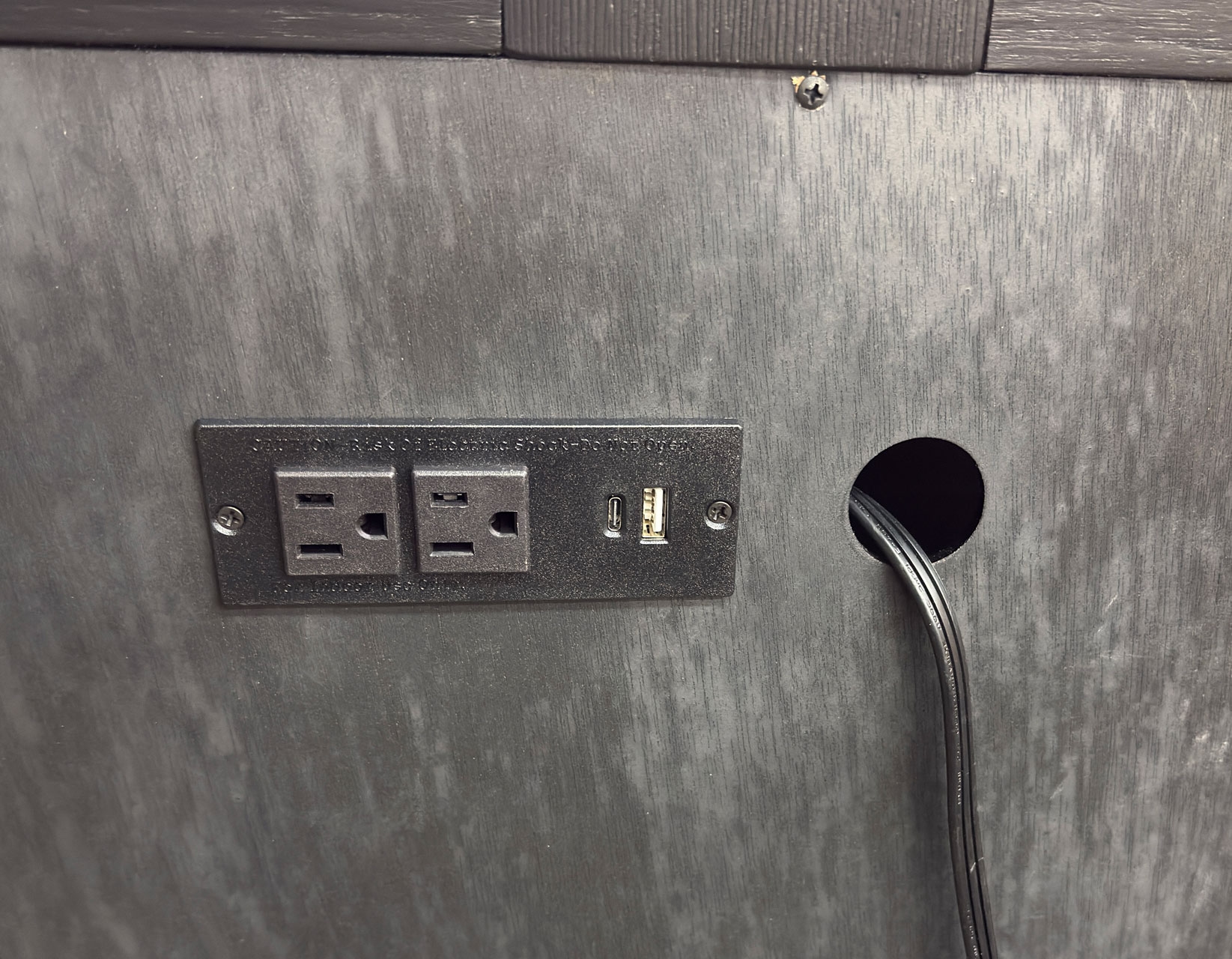 Steve Silver Reid 60" Glass-Door Server w/USB Ports & Outlets