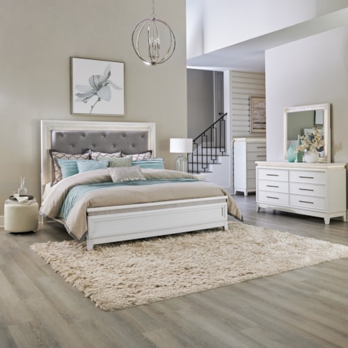 Glam 4-Piece Queen Bedroom Set